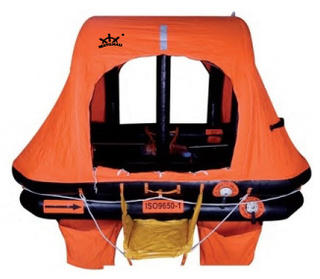ISO 9650-1 Throw Overboard Self-righting Inflatable Life Raft for Yacht