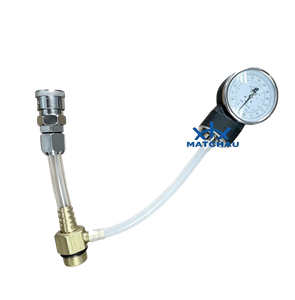 Liferaft buoyancy tube pressure test kit