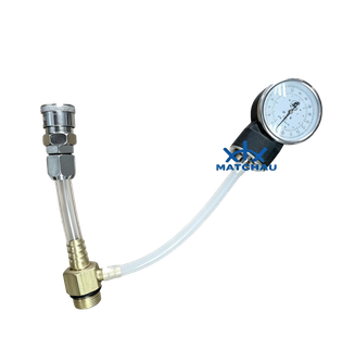 Liferaft buoyancy tube pressure test kit