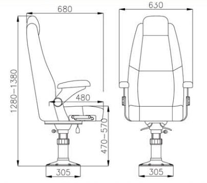 Marine Driving Chair TX115305-FU