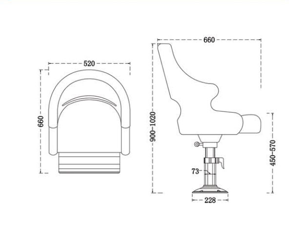 Marine Driving Chair TX111228MC