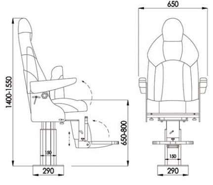 Marine Driving Chair TX103150B