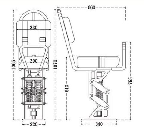 Marine Driving Chair TX301340-500