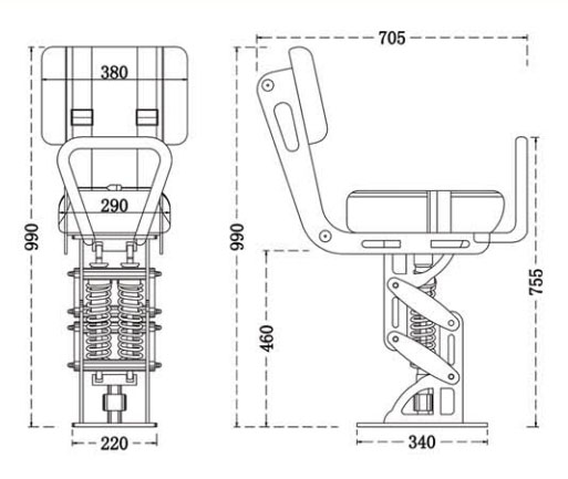 Marine Driving Chair TX302340-500