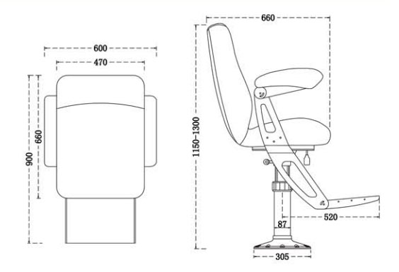 Marine Driving Chair TX114305E