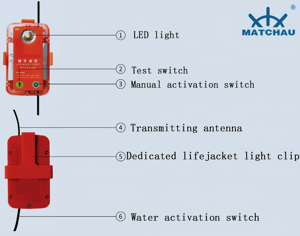 Lifejacket light with AIS function RSYD-A3