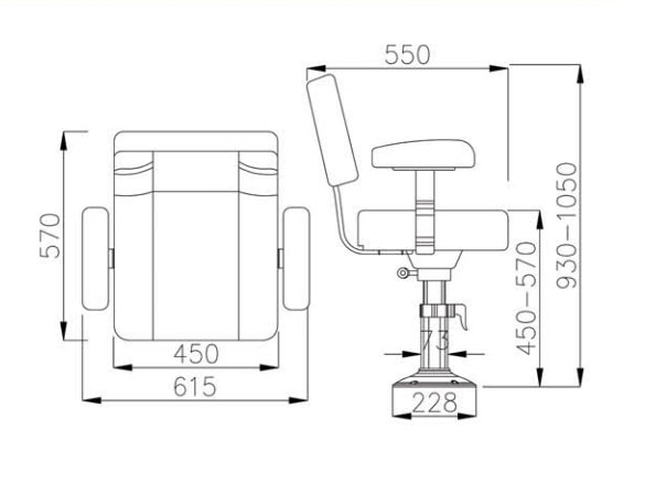 Marine Driving Chair TX106228MC