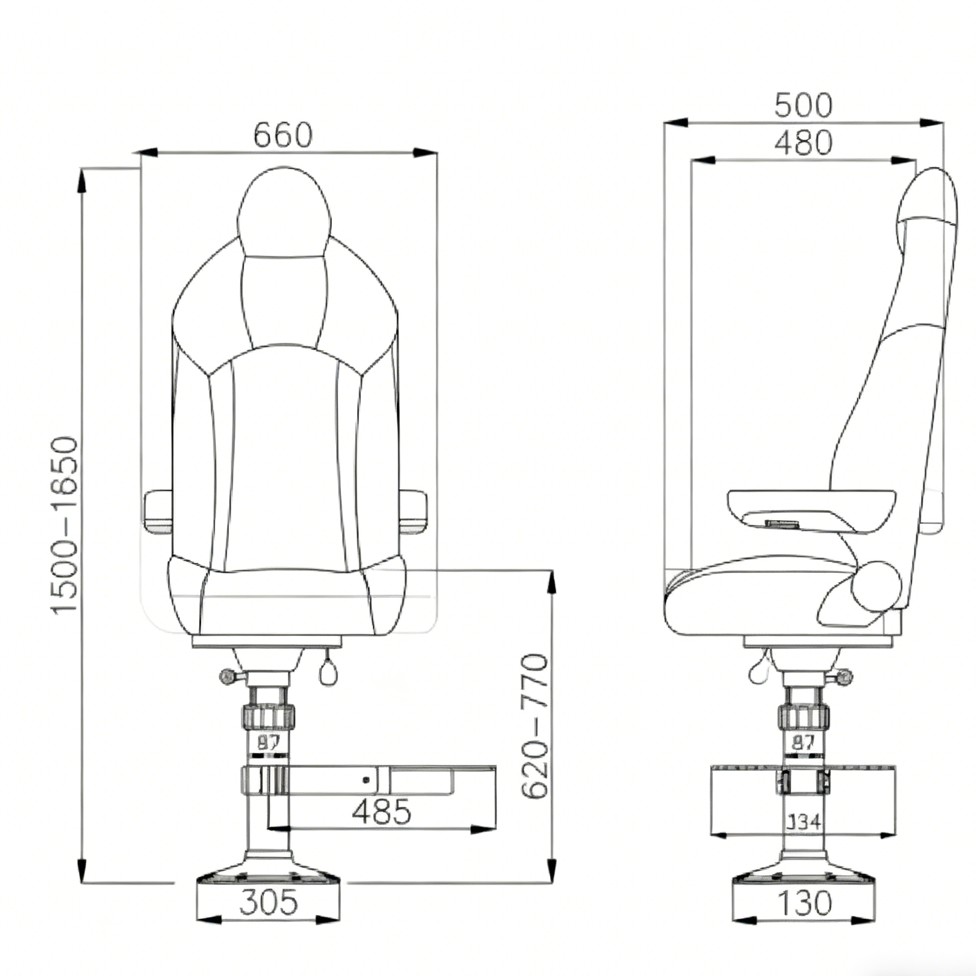 Marine Driving Chair TX101305A