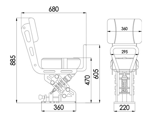 Suspension Saddle Chair TX302360
